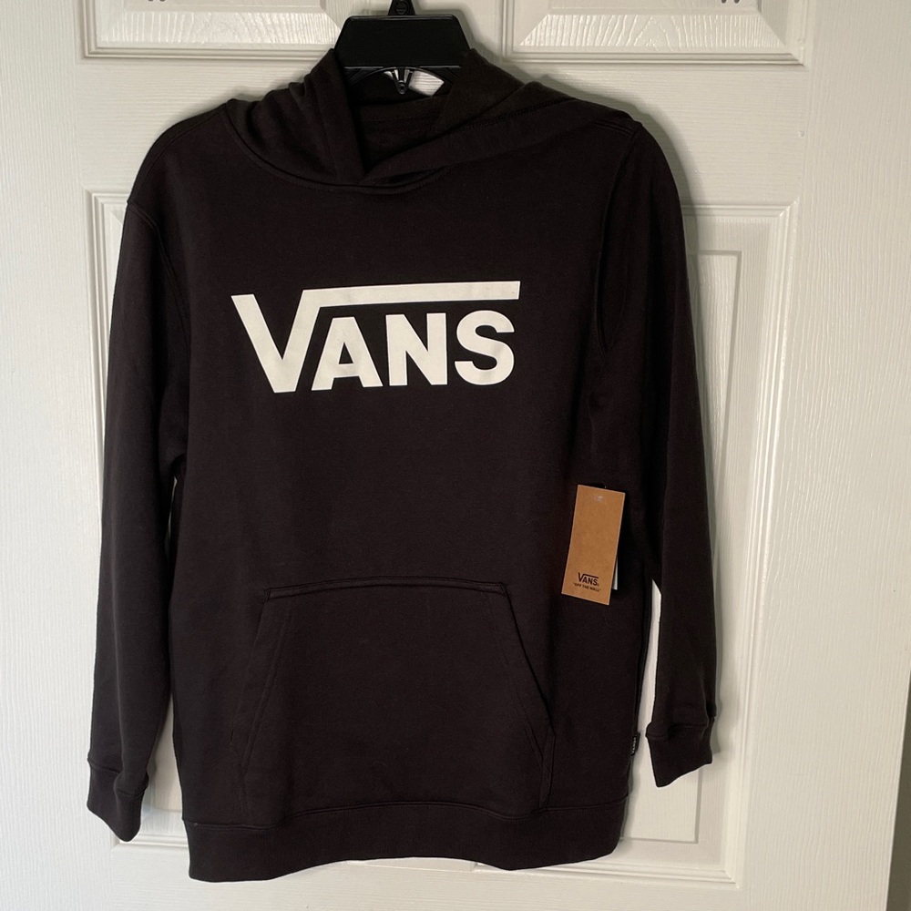 NWT Vans Classic Fit Logo Sweatshirt Hoodie Cotton Blend